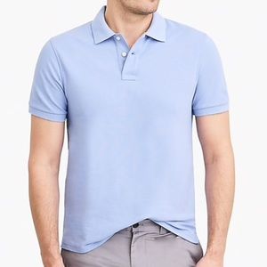 JCrew Men’s short sleeve polo shirt, light blue